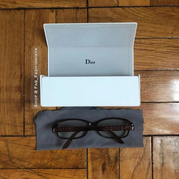 Dior eyeglass frames Swarovski crystals rare - Picture 3 of 8